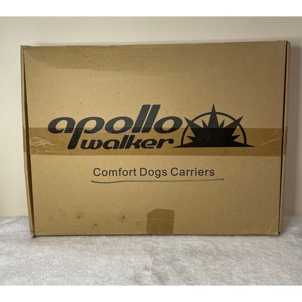 Apollo Walker Pet Carrier Backpack Gray Mesh Breathable Dog Cat Travel Bag NEW